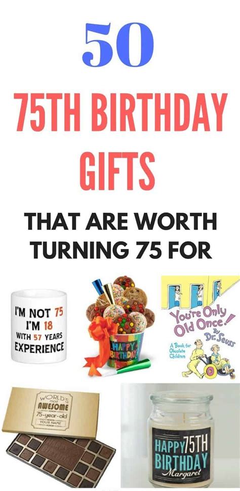 unique 75th birthday gift for men